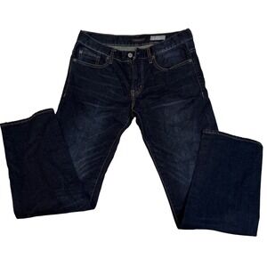 Aeropostale Mens 29x30 Slim Straight Jeans Dark Wash Indigo Denim Stretch
